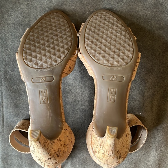 A2 by Aerosoles Heel Rest Cork Ankle Strappy Sandals Women’s Size 8M - Picture 10 of 10